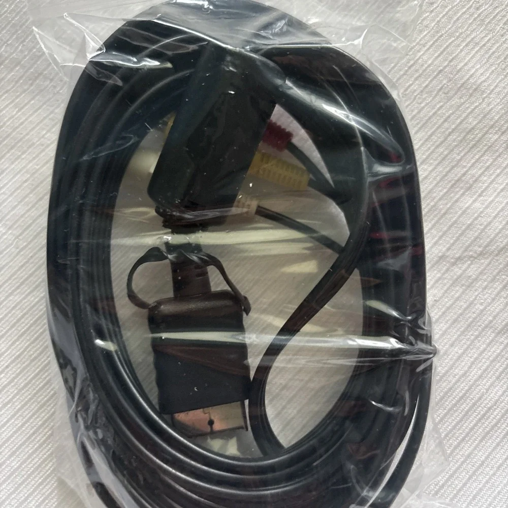 Sony PlayStation PS1 PS2 PS3 AV RCA Composite Audio Video Cable OEM Black